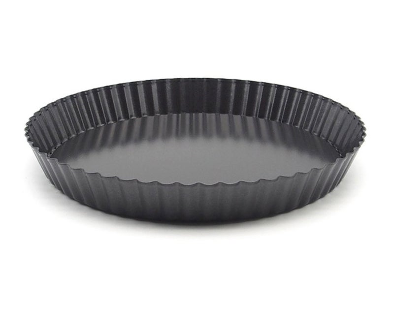 KOOTIPS 9 inch Black Classic Round Tart Pan, Nonstick & Removable Bottom, Perfect for Tart, Quiche, Wedding, Valentine's Day, Christmas, Birthday - Image 3